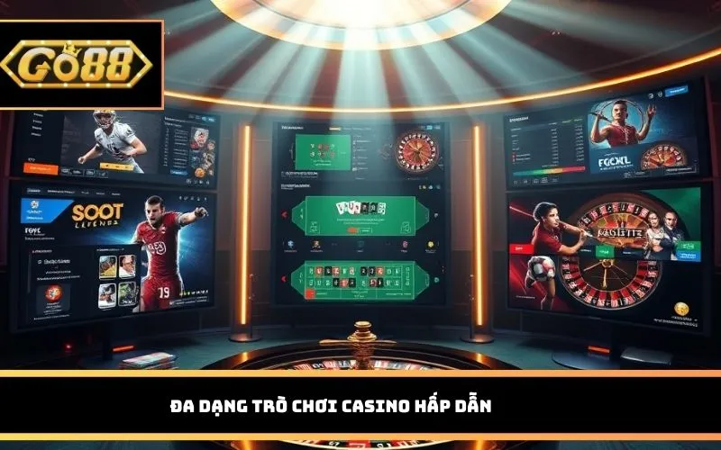 Đa dạng trò chơi casino hấp dẫn